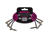 Ernie Ball Cabo Patch Plano De 6” Preto Pack 3 Ernie Ball Cabo Patch Plano De 6” Preto Pack 3